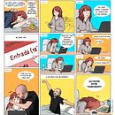 Mi Proyecto "Trabajo de última hora" #historiasdeunafreelance. Comic, and Traditional illustration project by Elena Altuna - 05.18.2015