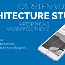 Carsten Vostell Architecture Studio – Architects & Interior Designers – WordPress Theme. Un progetto di Architettura, Architettura d'interni, Web development, Interior design, Web design e UX / UI di Chicle - 19.05.2015