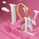 Paris, escalera al amor.. Un proyecto de 3D de Iskiam Jara - 19.05.2015