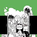Páginas para el álbum colectivo  "LEYENDAS URBANAS: INSTITUTOS" (Astiberri 2014). Comic project by Mamen Moreu Bibián - 05.25.2015