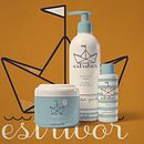 Baby cosmetics "Estribor". Een project van  Br, ing en identiteit,  Ontwerp, Productontwerp, Grafisch ontwerp y Packaging van mariadebenito89 - 29.05.2015