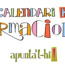 Calendari de Formacions. Calligraph, Design, Traditional illustration, T, and pograph project by Ivan Sala Valero - 05.31.2015