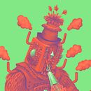 Encantador de serpientes. Traditional illustration project by Leonardo Konndeplus - 06.08.2015
