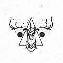 Deer İllustration. Un proyecto de Dirección de arte, Diseño e Ilustración tradicional de Turgay Mutlay - 23.06.2015