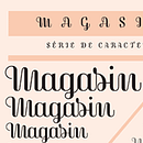 Magasin, un tipo display script y ondulada. T, and pograph project by Laura Meseguer - 06.27.2015