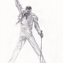 Freddie Mercury a lápiz. Un projet de Beaux Arts et Illustration traditionnelle de Guillermo Celemín Mendoza - 17.07.2015