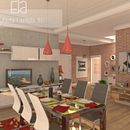 Propuesta de diseño interior para una casa unifamiliar (3DStudio + Vray + Photoshop). 3D, Arquitetura, Arquitetura de interiores, Design, e Design de interiores projeto de Laura - 19.08.2015