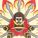 Hendrix . Ilustrație tradițională de Alejandro Moreno Paramio - 05.14.2015