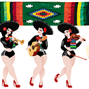 Mariachi Girls. Un projet de Illustration traditionnelle de Jorge Bernabe - 26.08.2015