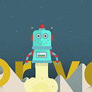 Robotín. Animação, Web Design e Ilustração tradicional projeto de Iker Domínguez Bárcena - 02.09.2015