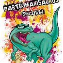 Camiseta Manisaurus Ein Projekt aus dem Bereich Traditionelle Illustration und Siebdruck von Iris de la Mora - 03.09.2015