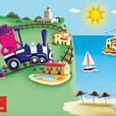 Tren Turístico Gran Alacant. Un proyecto de Ilustración tradicional de Estefania Fernández Molinero - 08.09.2015