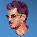 Lowpoly Portrait. Design, Graphic Design, and Traditional illustration project by Carlos Anguis - 09.12.2015