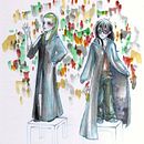 Draco y Harry (GenderBender) . % Noelia Martín Cardona tarafından hazırlanan Karakter Tasarımı, Geleneksel illüstras, Ve on projesi - 09.29.2015