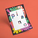 Clases de Piano. Editorial Design, Graphic Design, and Traditional illustration project by Victoria Rodríguez - 10.01.2015
