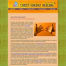 WEB Christ Energy Healing. Web Design project by Moisés Escolà Martínez - 10.17.2010