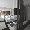 Dormitorio coloreado por la naturaleza. 3D, Interior Architecture, Design, Lighting Design & Interior Design project by Rubén Couso - 10.19.2015