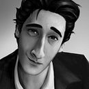 Retrato estilo "cartoon"- Adrien Brody. Fine Arts, Character Design, and Traditional illustration project by Marta Pérez Grande - 10.19.2015