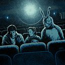 "Wake Up" Póster homenaje a Donnie Darko para Bottleneck Gallery NY. Un proyecto de Ilustración tradicional de Coke Navarro - 29.10.2015