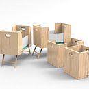 Cuna plegable, CribTrans.. 3D, Design de produtos, Design gráfico, e Design industrial projeto de María Alarcón - 04.11.2015