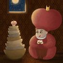 La princesa comiendo sus pasteles. Design editorial, Ilustração tradicional, e Pintura projeto de Alice Vettraino - 04.11.2015