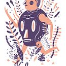 ITZMIN T-SHIRT. Een project van  Ontwerp, Ontwerp van personages, Kostuumontwerp, Traditionele illustratie y Zeefdruk van Arantxa Recio Parra - 06.11.2015