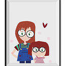 hermanitas Ein Projekt aus dem Bereich Traditionelle Illustration von Caro Osorio - 23.11.2015