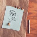 half woman half nature. Ein Projekt aus dem Bereich Traditionelle Illustration von María Benia Khabié - 25.11.2015