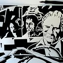 Tinta china (Taxi, José Muñoz). Ilustração tradicional projeto de Marina Martín Hacar - 02.11.2015