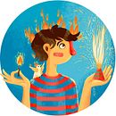Pólvora. Ilustração tradicional projeto de Juliana Erazo - 09.12.2015