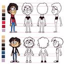 Carta de Personajes. Un projet de Animation, Conception de jeux , Conception de personnages, Peinture , et Vidéo de felixdasilva - 09.12.2015