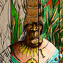 Urcuyaya. Mitología Cañari.. Een project van Traditionele illustratie van Alan E. Piña Cordero - 12.07.2015
