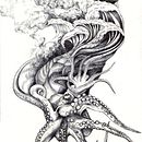 Octopus. Un projet de Artisanat, Beaux Arts, Collage, Design , Peinture , et Sérigraphie de Susana MLeón - 23.03.2015