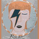 HOMENAJE A BOWIE. Ilustração tradicional projeto de cristina peris grau - 10.01.2016