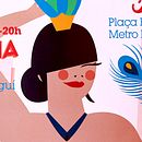 Ilustraciones  para cartel y web Flea Market  Barcelona.. Character Design, Traditional illustration, T, and pograph project by Marina Stecca - 07.18.2016