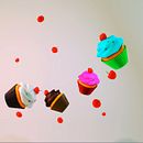 Cup cakes colors. Un proyecto de 3D de Carlos Rodriguez Smith - 03.02.2016