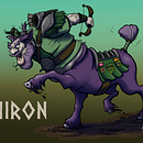 Chiron - Quirón. Design de personagens e Ilustração tradicional projeto de Erio Gallart - 05.02.2016