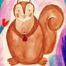 El bosque y la ardilla. Un proyecto de Ilustración tradicional de Inma Lorente - 14.02.2016