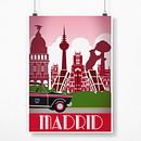 Poster retro de Madrid. Een project van Grafisch ontwerp y Traditionele illustratie van Santos Barrios Gragero - 14.02.2016