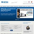 Sitio web de OPTEX IBERIA Ein Projekt aus dem Bereich Webentwicklung und Marketing von Rafael J. Mora Aguilar - 22.03.2015