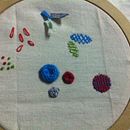 Práctica 2: Puntos con relieve. Artesanato projeto de Maria Alicia Posse - 03.03.2016
