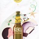 cerveza AKEKU versión navideña. Un projet de Design graphique et Illustration traditionnelle de isaq3 - 15.03.2016