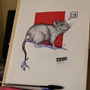 Rata gris Ein Projekt aus dem Bereich Bildende Künste, Design, Traditionelle Illustration und Malerei von Yidier Ruiz - 16.03.2016