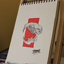 Rata gris - Cabeza Ein Projekt aus dem Bereich Bildende Künste, Traditionelle Illustration und Malerei von Yidier Ruiz - 16.03.2016