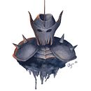 Dark warrior. Artes plásticas, Design de personagens, Ilustração tradicional, e Pintura projeto de Olga - 16.03.2016