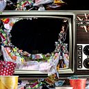 SIMULACRO RESIDUAL. Een project van  Beeldende kunst, Film, video en televisie, Collage, Fotografische postproductie, Televisie y  Video van Guiomar Diaz - 20.03.2016