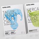 Carteles Teatre del Raval. Un proyecto de Dirección de arte, Diseño editorial y Diseño gráfico de Baptiste Pons - 03.04.2016