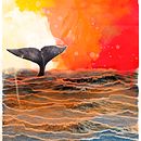Day and night whale Ein Projekt aus dem Bereich Collage und Design von Diana Armisén Gracía-Santamarina - 04.04.2016