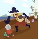 Otro tripulante. Character Design, and Traditional illustration project by viane ortiz - 04.29.2016