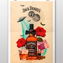 Jack Daniel's Still Life Poster. Een project van  Art direction,  Ontwerp, Grafisch ontwerp y Traditionele illustratie van Víctor Avilés - 06.05.2016